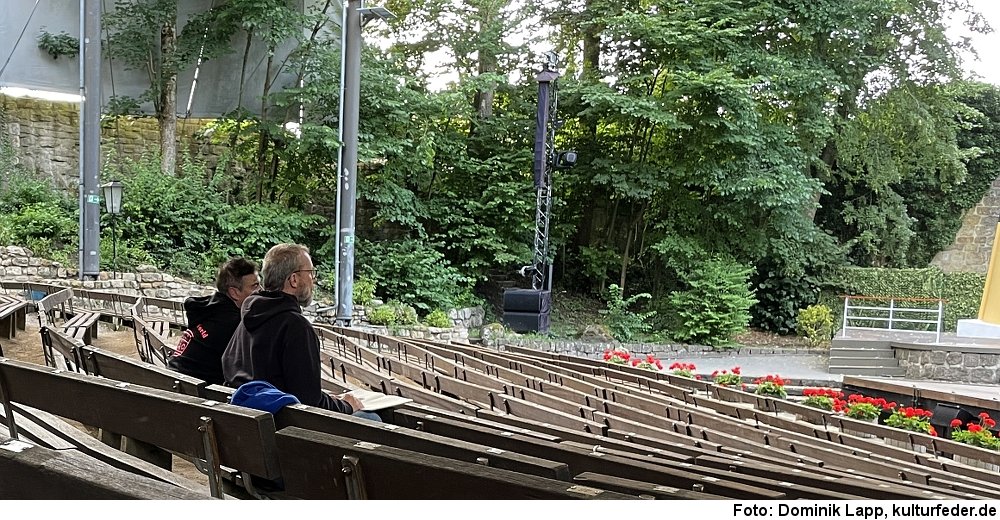 Probe für „Titanic“ in Tecklenburg (Foto: Dominik Lapp)
